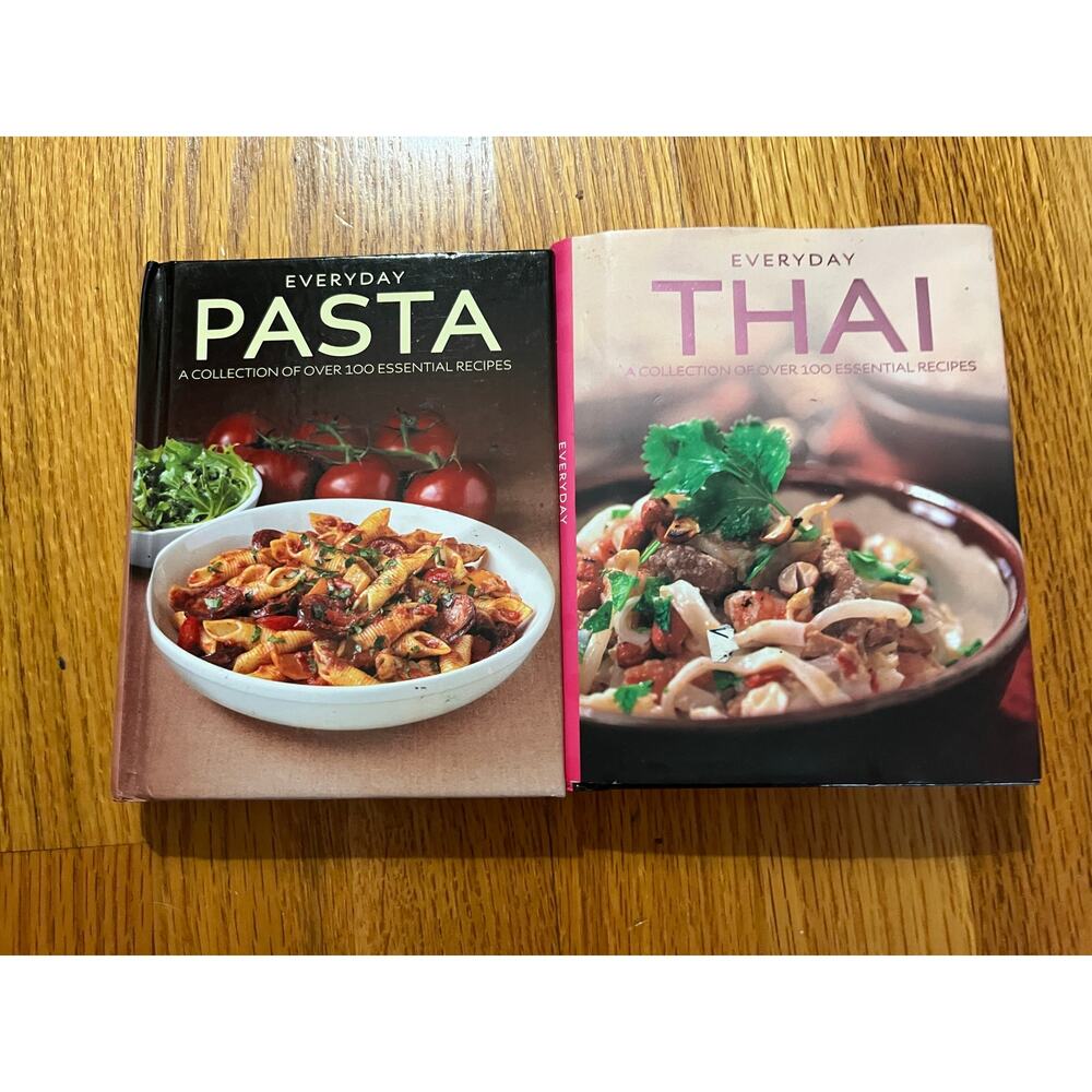 Parragon Publishers‎ set of Everyday Thai and Everyday Pasta Recipe Books New
